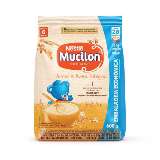 Cereal Infantil Mucilon Arroz e Aveia Integral 600g - Imagem em destaque