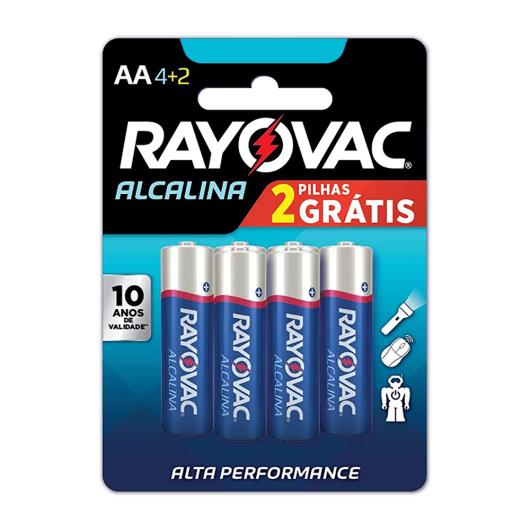 Pilha Alcalina AA Rayovac Blister Com 6 Unidades Grátis 2 Unidades - Imagem em destaque