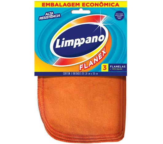 Pano Limppano Flanex embalagem econômica com 3 unidades - Imagem em destaque