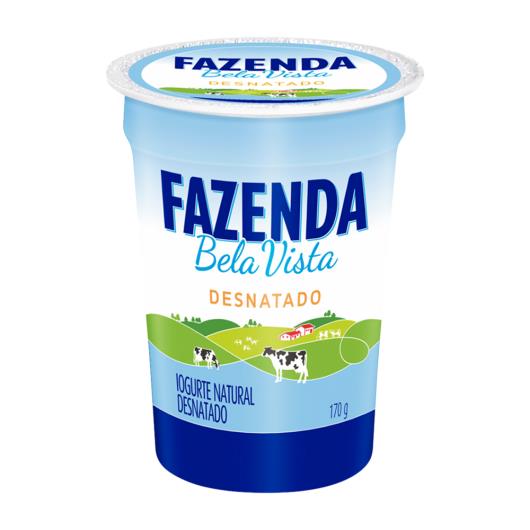 Iogurte desnatado natural Fazenda Bela Vista 170g - Imagem em destaque