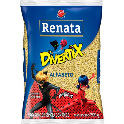 Macarrão Renata com ovos Divertix alfabeto 500g - Imagem em destaque