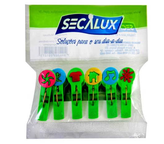 Prendedor multiuso happy days Secalux 6 unidades - Imagem em destaque