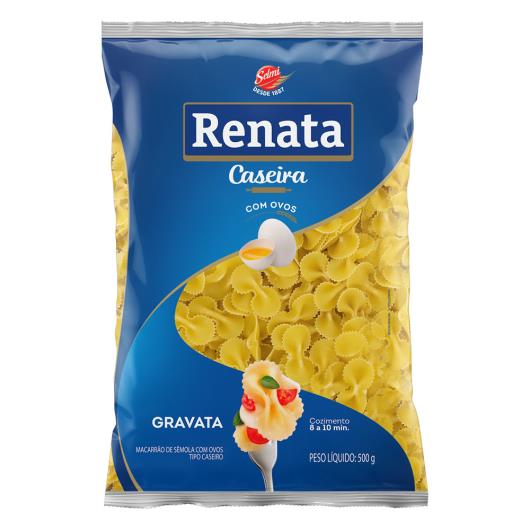 Macarrão de Sêmola com Ovos Caseiro Gravata Renata Pacote 500g - Imagem em destaque