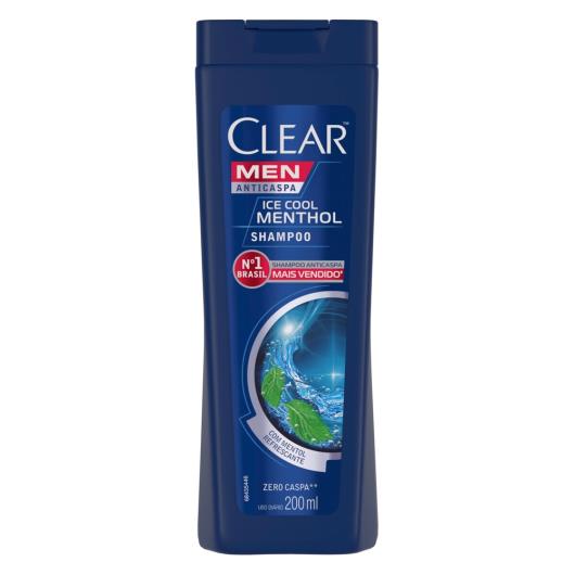 Shampoo Anticaspa CLEAR Men Ice Cool Menthol 200ml - Imagem em destaque