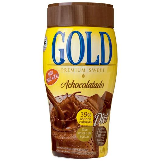Achocolatado em pó vitaminado Gold Pote 210g - Imagem em destaque