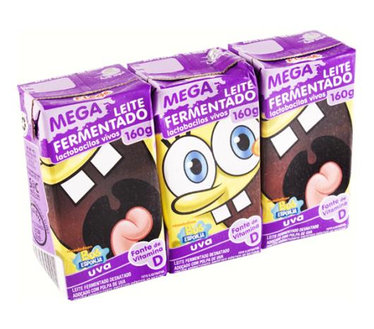 Leite fermentado Batavito mega uva 3x160g - Imagem em destaque