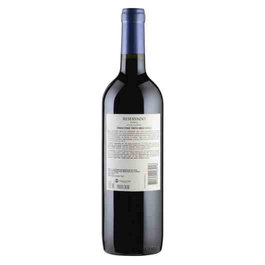 Vinho Chileno Tinto Meio Seco Reservado Santa Carolina Shiraz Valle Central Garrafa 750ml - Imagem em destaque