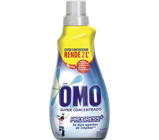 Lava roupas Omo líquido 630ml Super concentrado Rende 2L - Imagem em destaque