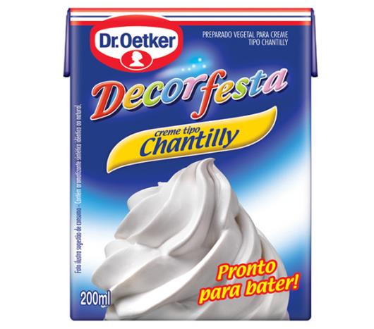 Chantilly Oetker decorfesta 200ml - Imagem em destaque