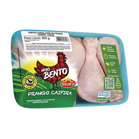 Coxa de frango congelada Nhô Bento 600 g - Imagem em destaque