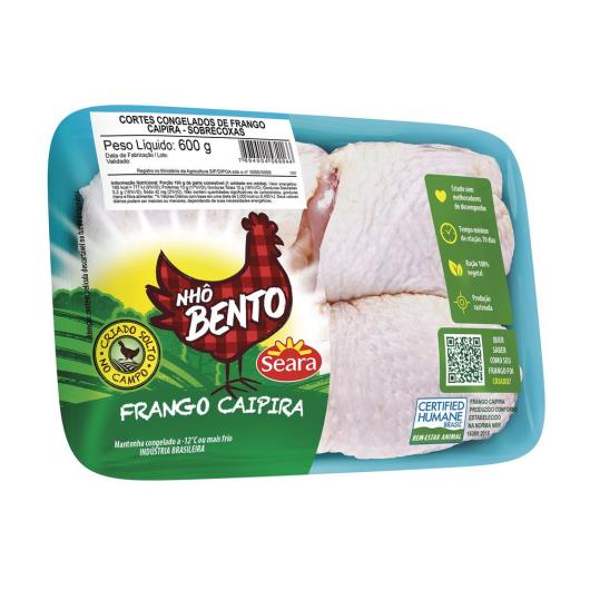 Sobrecoxa de Frango Caipira Bandeja Nhô Bento 600g - Imagem em destaque