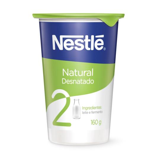 Iogurte Natural Nestlé Desnatado 160g - Imagem em destaque