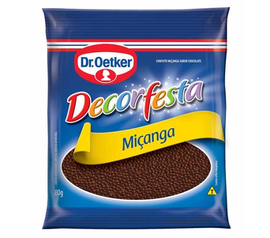 Confete Oetker decorfesta miçanga de chocolate 80g - Imagem em destaque