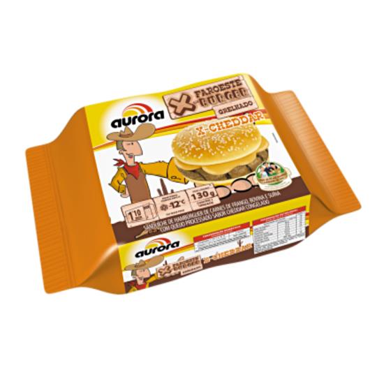 Sanduíche Aurora X-Faroeste Burger Cheddar 130g - Imagem em destaque