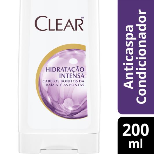 Condicionador CLEAR anticaspa hidratação intensa 200ml - Imagem em destaque