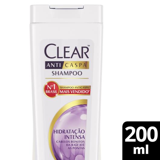 Shampoo Anticaspa Clear Women Hidratação Intensa 200 ML - Imagem em destaque
