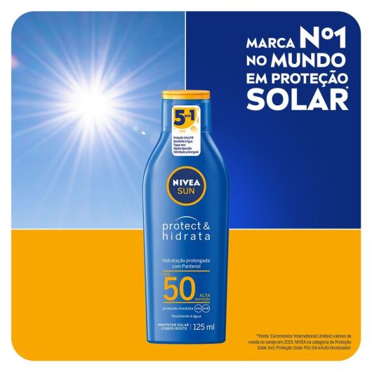 NIVEA SUN Protetor Solar Protect & Hidrata FPS50 125ml - Imagem em destaque