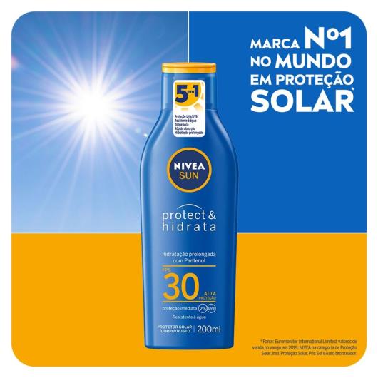 NIVEA SUN Protetor Solar Protect & Hidrata FPS30 200ml - Imagem em destaque
