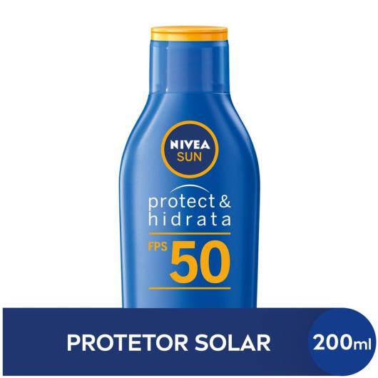 NIVEA SUN Protetor Solar Protect & Hidrata FPS50 200ml - Imagem em destaque