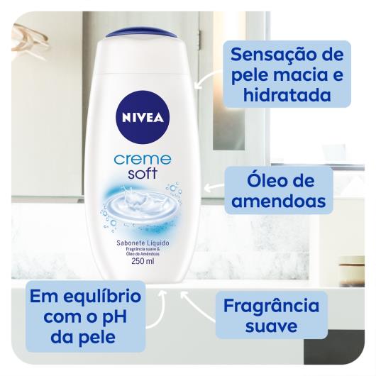 NIVEA Sabonete Líquido Creme Soft 250ml - Imagem em destaque