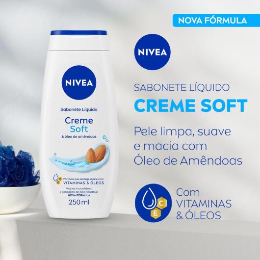 NIVEA Sabonete Líquido Creme Soft 250ml - Imagem em destaque