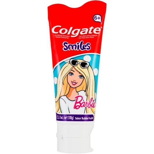 Creme Dental Infantil Colgate Smiles Barbie 6+ Anos Gel 100g - Imagem em destaque