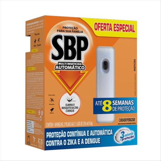 Multi-Inseticida Citronela Automático  Aparelho + Refil 250ml 50% de Desconto SBP - Imagem em destaque