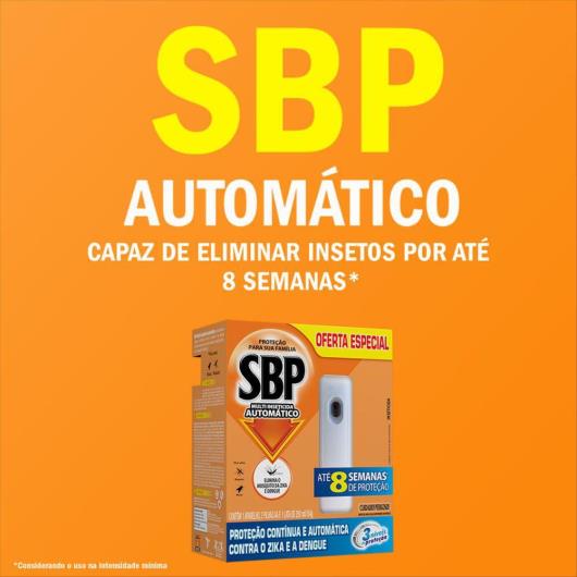 Multi-Inseticida Citronela Automático  Aparelho + Refil 250ml 50% de Desconto SBP - Imagem em destaque