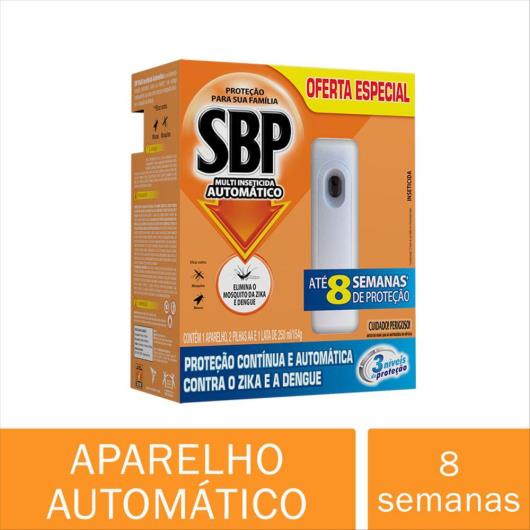 Multi-Inseticida Citronela Automático  Aparelho + Refil 250ml 50% de Desconto SBP - Imagem em destaque