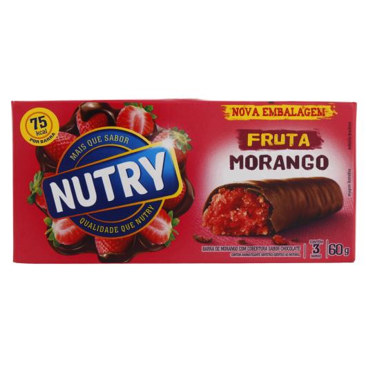 Barra de Fruta Nutry Morango com Chocolate 60g - Imagem em destaque