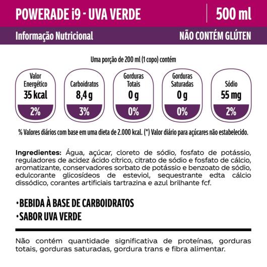 Hidrotônico I9 uva verde 500ml - Imagem em destaque