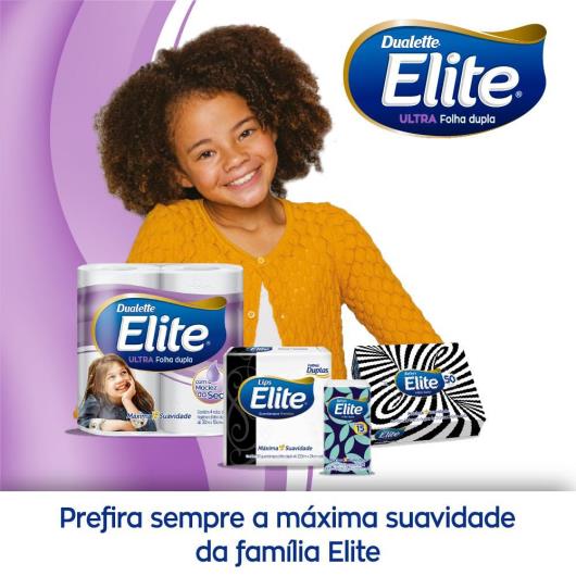 Papel higiênico Elite Dualette Ultra Folha Dupla  30 metros - Leve 12 Pague 11 - Imagem em destaque