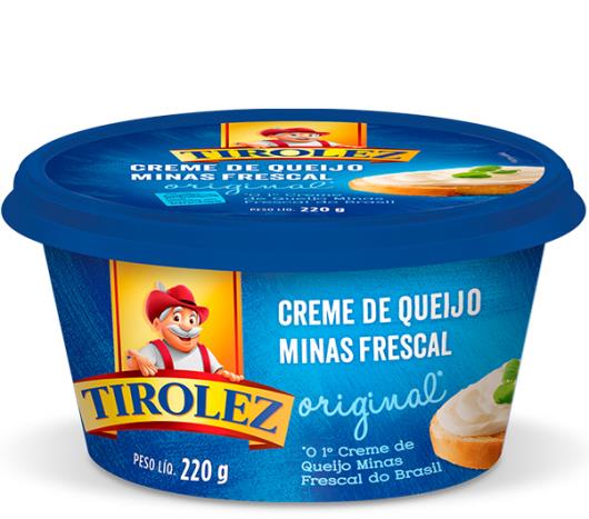 Creme Tirolez de queijo minas frescal 220g - Imagem em destaque