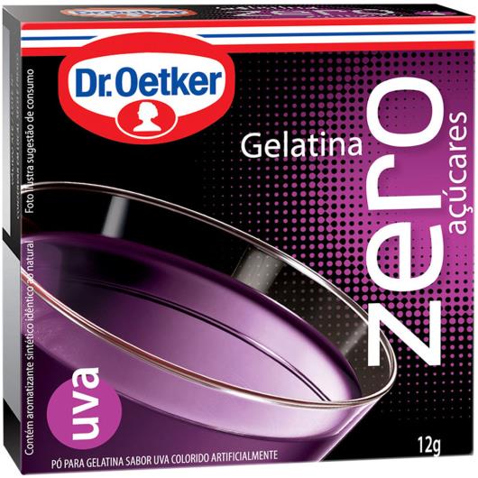 Gelatina em pó Dr. Oetker sabor uva zero 12g - Imagem em destaque