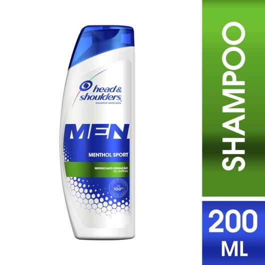 Shampoo Head & Shoulders anticaspa menthol refrescante 200ml - Imagem em destaque