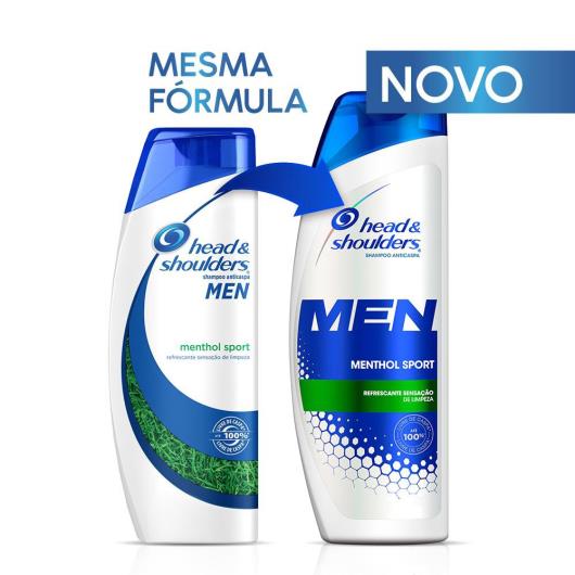 Shampoo Head & Shoulders anticaspa menthol refrescante 200ml - Imagem em destaque