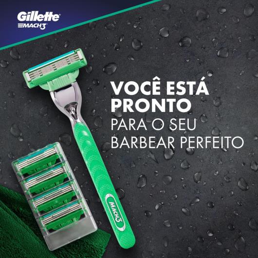 Carga para Aparelho de Barbear Gillette Mach3 Sensitive 4 unidades - Imagem em destaque