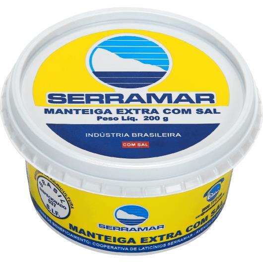 Manteiga Serramar Com Sal Extra Pote 200g - Imagem em destaque