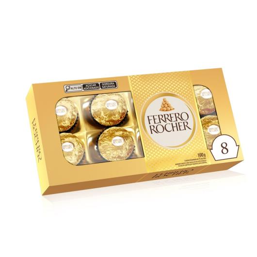 Ferrero Rocher com 8 bombons 100g - Imagem em destaque