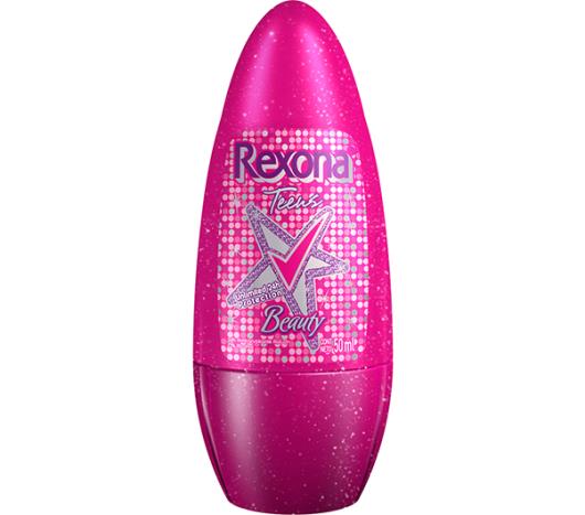 Desodorante Rexona antitranspirante roll on teens beauty 50ml - Imagem em destaque