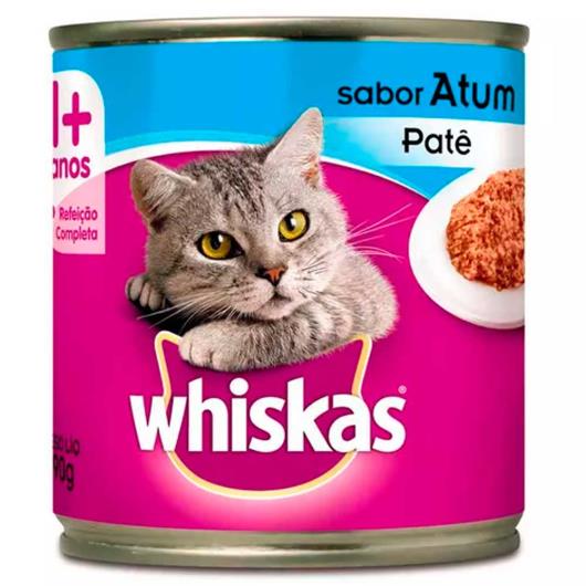 Alimento para gatos Whiskas sabor patê de atum lata 290g - Imagem em destaque