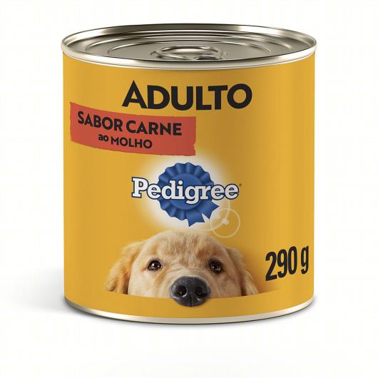 Alimento para Cães Adultos Carne ao Molho Pedigree Lata 290g - Imagem em destaque