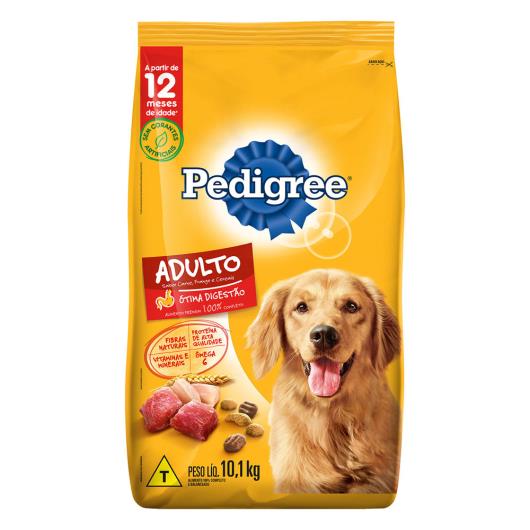 Alimento para Cães Adultos Raças Médias e Grandes Carne Frango e Cereais Pedigree 10,1kg - Imagem em destaque