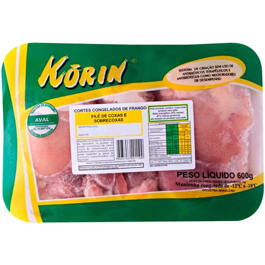 Filé de coxa e sobrecoxa congelada sem pele Korin 600 g - Imagem em destaque