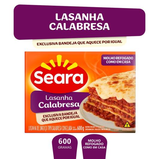 Lasanha de calabresa Seara 600g - Imagem em destaque