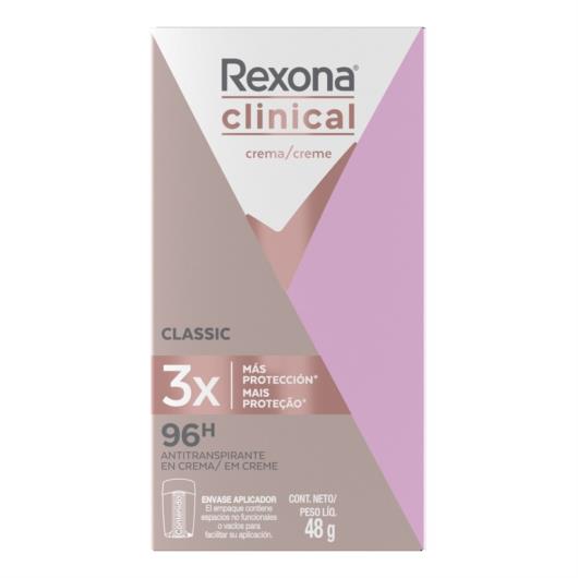 Desodorante Antitranspirante Rexona Feminino Clinical ROSA 48g - Imagem em destaque