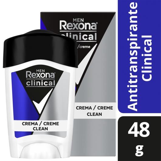 Desodorante Antitranspirante Rexona Men Clinical Clean 48g - Imagem em destaque