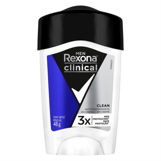 Desodorante Antitranspirante Rexona Men Clinical Clean 48g - Imagem em destaque