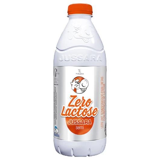 Leite Jussara UHT Zero Lactose Semidesnatado Garrafa 1L - Imagem em destaque