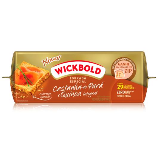 Torrada Wickbold integral castanha do pará e quinoa 140g - Imagem em destaque